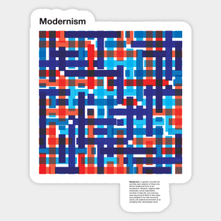 Modernism Sticker